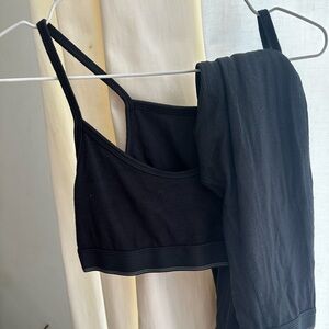 JOAH brown cotton work out set size small